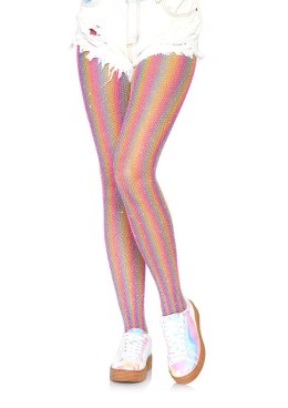 Bielizna-Lurex rainbow fishnet tights