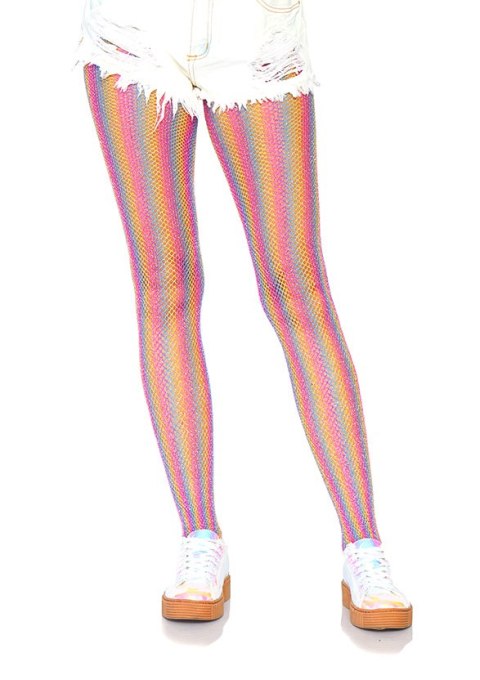 Bielizna-Lurex rainbow fishnet tights Bielizna-Lurex rainbow fishnet tights