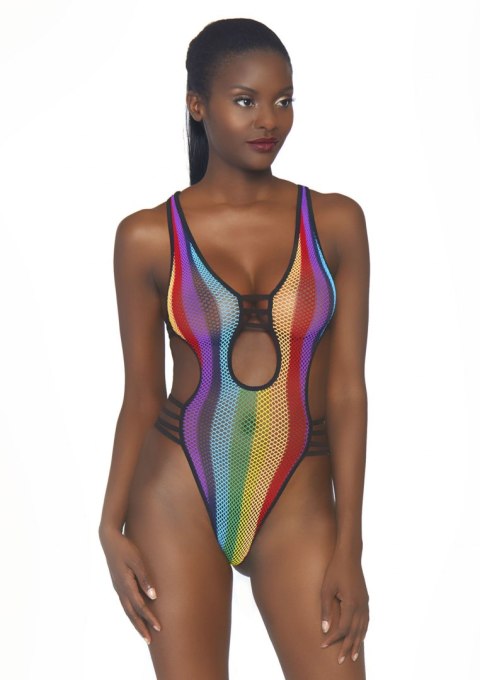 Bielizna-Rainbow fishnet bodysuit Bielizna-Rainbow fishnet bodysuit