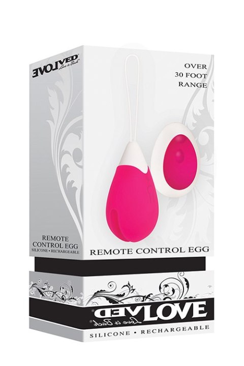 Jajko/wibr-RECHARGEABLE REMOTE CONTROL EGG PINK Jajko/wibr-RECHARGEABLE REMOTE CONTROL EGG PINK