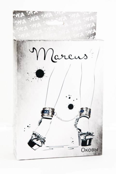 KAJDANKI-MARCUS 712001 ANKLE CUFFS WITH METAL CHAIN TRACERY SYNTETIC SILVER BDSM VALENTINE DAY KAJDANKI-MARCUS 712001 ANKLE CUFFS WITH METAL CHAIN TRACERY SYNTETIC SILVER BDSM VALENTINE DAY