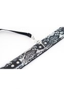 Wiązania-MARCUS 713001 Collar tracery silver with black leash bdsm Valentine day