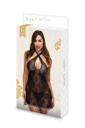 CRISS CROSS MINI DRESS BLACK, S/M