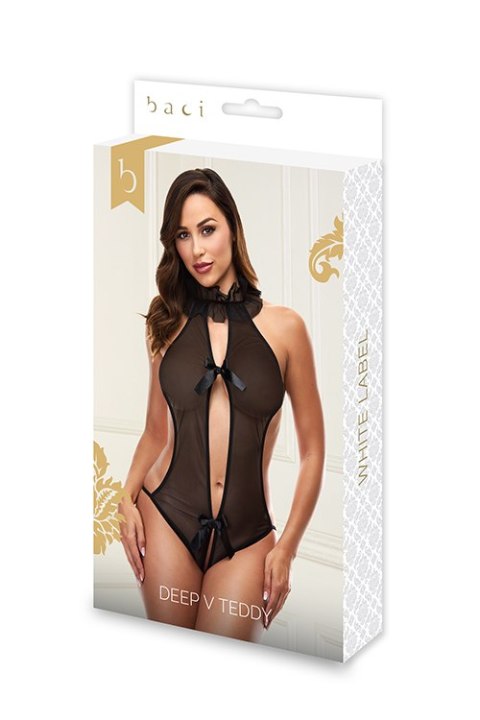 DEEP V TEDDY BLACK, S/M DEEP V TEDDY BLACK, S/M