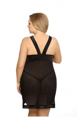 SAMARA BLACK CHEMISE XXL+ ( CZARNA HALKA )