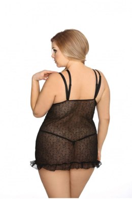 TAMARA BLACK CHEMISE L+ ( CZARNA HALKA )