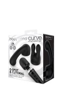 Wibrator-BODYWAND CURVE ATTACHEMENT SET BLACK