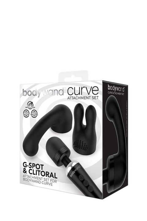 Wibrator-BODYWAND CURVE ATTACHEMENT SET BLACK Wibrator-BODYWAND CURVE ATTACHEMENT SET BLACK