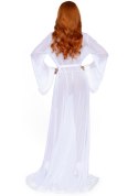 Faux fur trimmed robe & string