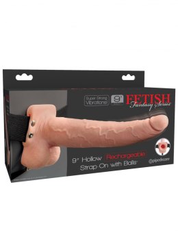HOLLOW RECHARGE STRAP-ON 9INCH