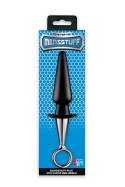 MENZSTUFF ANAL PLUG WITH PLATED HANDLE