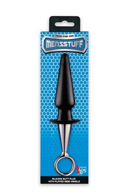 MENZSTUFF ANAL PLUG WITH PLATED HANDLE