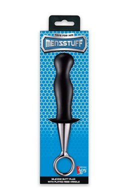 MENZSTUFF ANAL PLUG WITH PLATED HANDLE