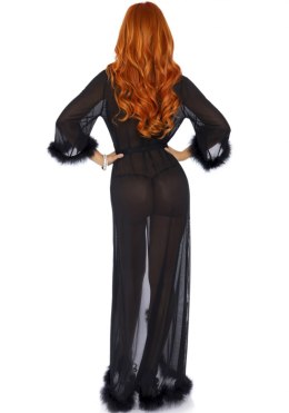 Marabou robe & string