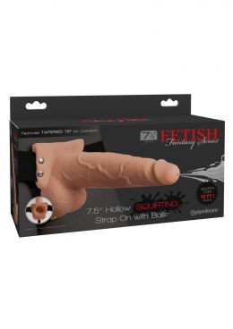 SQUIRTING STRAP-ON 7.5 INCH
