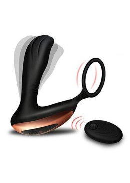 STYMULATOR-PROSTATE MASSAGER WITH RING USB 10 FUNCTION / REMOTE CONTROL