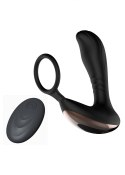 STYMULATOR-PROSTATE MASSAGER WITH RING USB 10 FUNCTION / REMOTE CONTROL
