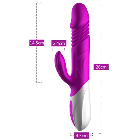 Wibrator-Silicone Vibrator USB 10 Function and Thrusting Function / Heating Wibrator-Silicone Vibrator USB 10 Function and Thrusting Function / Heating