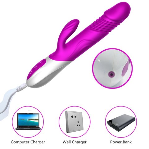 Wibrator-Silicone Vibrator USB 10 Function and Thrusting Function / Heating Wibrator-Silicone Vibrator USB 10 Function and Thrusting Function / Heating