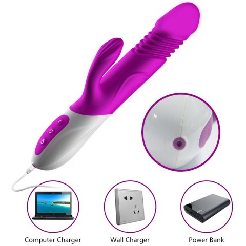 Wibrator-Silicone Vibrator USB 10 Function and Thrusting Function / Heating Wibrator-Silicone Vibrator USB 10 Function and Thrusting Function / Heating