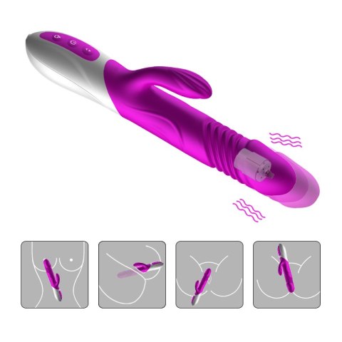 Wibrator-Silicone Vibrator USB 10 Function and Thrusting Function / Heating Wibrator-Silicone Vibrator USB 10 Function and Thrusting Function / Heating