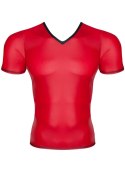 MĘSKI T-SHIRT Z WETLOOKA W SEREK XXL