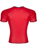 MĘSKI T-SHIRT Z WETLOOKA W SEREK XXL