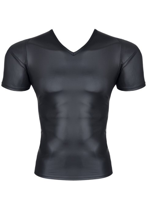 MĘSKI T-SHIRT Z WETLOOKA W SEREK S MĘSKI T-SHIRT Z WETLOOKA W SEREK S