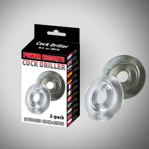 Cockdriller 02 2 pack black / clear 2 pack cockring 4,5 cm x 3 cm Cockdriller 02 2 pack black / clear 2 pack cockring 4,5 cm x 3 cm