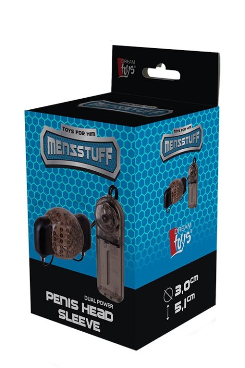 MENZSTUFF DUAL POWER PENIS HEAD SLEEVE MENZSTUFF DUAL POWER PENIS HEAD SLEEVE