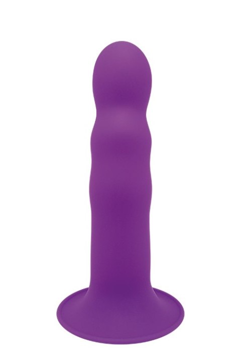 SOLID LOVE PREMIUM RIBBED DILDO, PURPLE SOLID LOVE PREMIUM RIBBED DILDO, PURPLE