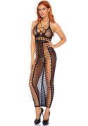 Backless halter dress
