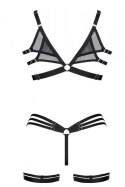 BIELIZNA-LADYX ADORA L - BIUSTONOSZ, STRINGI, PODWIĄZKI