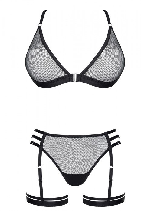 BIELIZNA-LADYX ADORA XXL - BIUSTONOSZ, STRINGI, PODWIĄZKI BIELIZNA-LADYX ADORA XXL - BIUSTONOSZ, STRINGI, PODWIĄZKI