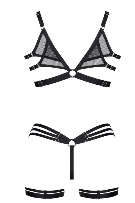 BIELIZNA-LADYX ADORA M - BIUSTONOSZ, STRINGI, PODWIĄZKI BIELIZNA-LADYX ADORA M - BIUSTONOSZ, STRINGI, PODWIĄZKI