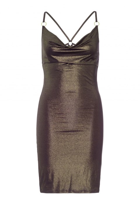 Shimmer slinky low cowl dress Shimmer slinky low cowl dress