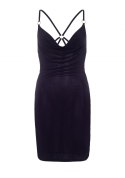 Slinky low cowl dress