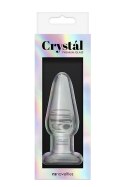 CRYSTAL TAPERED GLASS PLUG MEDIUM CLEAR