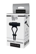 RINGS OF LOVE ADJUSTABLE COCKRING BLACK