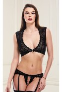 SEXY LACE BRA & G-STRING SET BLACK, S/M