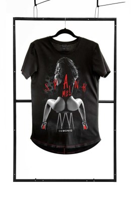 T-SHIRT MEN BLACK M FASHION