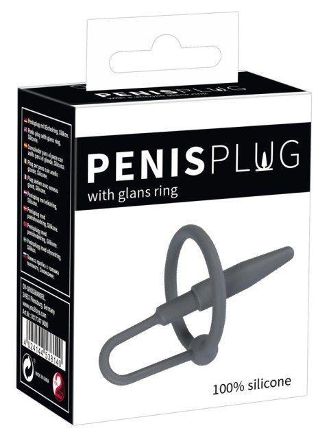 PENIS PLUG WITH GLANS RING PENIS PLUG WITH GLANS RING