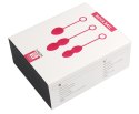 ZESTAW 3 KULKI GEJSZY DO ĆWICZENIA MIĘŚNI KEGLA NOVA PLUM RED