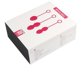 ZESTAW 3 KULKI GEJSZY DO ĆWICZENIA MIĘŚNI KEGLA NOVA PLUM RED