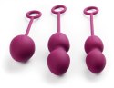 ZESTAW 3 KULKI GEJSZY DO ĆWICZENIA MIĘŚNI KEGLA NOVA VIOLET