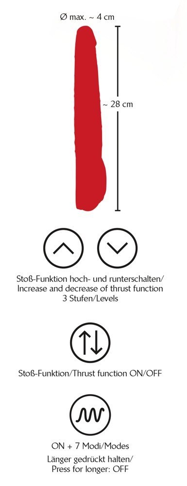 Red Push Vibrator Red Push Vibrator