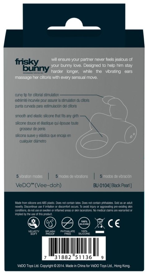 Frisky Bunny Black Pearl Frisky Bunny Black Pearl