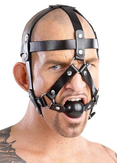 Leather Head Harness & Gag Leather Head Harness & Gag