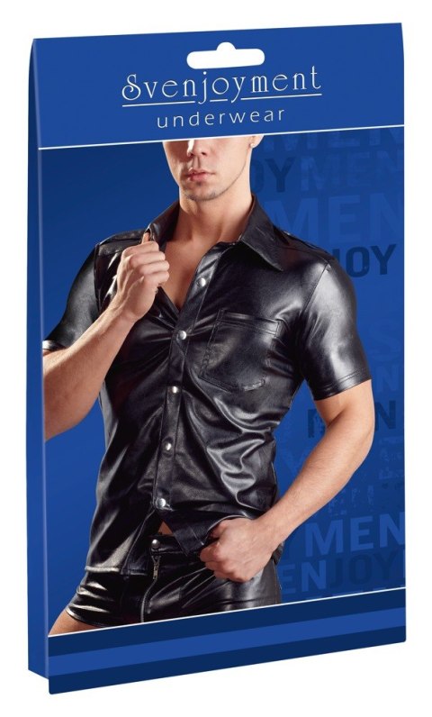 Imitat. Leather Men´s Shirt XL