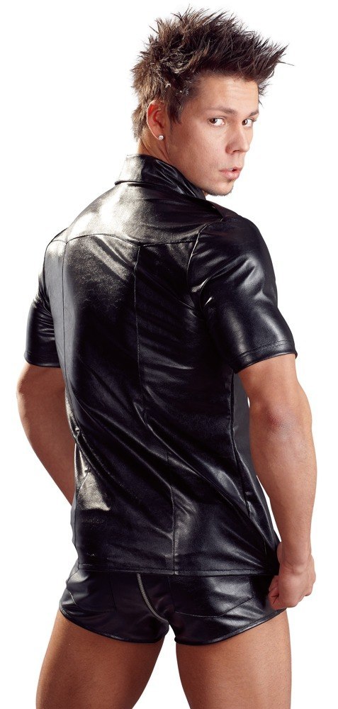 Imitat. Leather Men´s Shirt S Imitat. Leather Men´s Shirt S